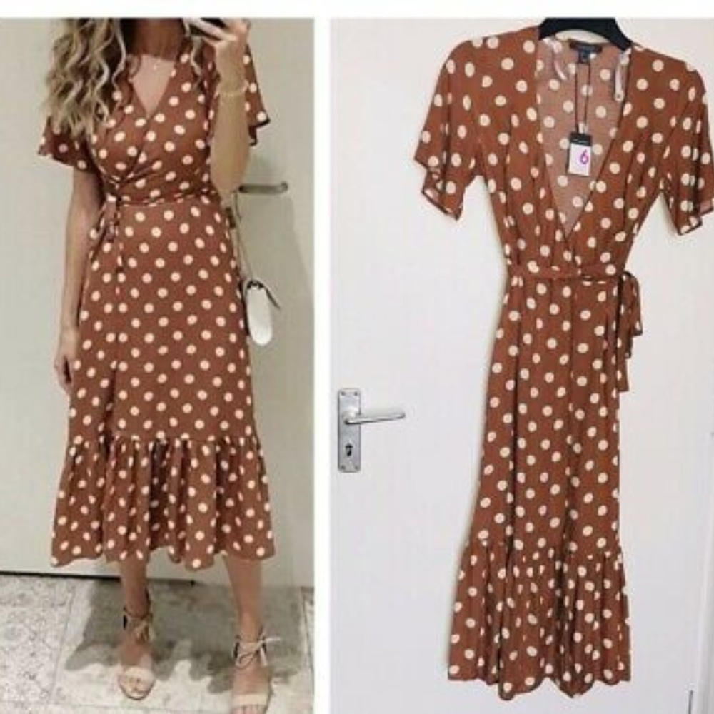 Primark Polka Dot Wrap Dress